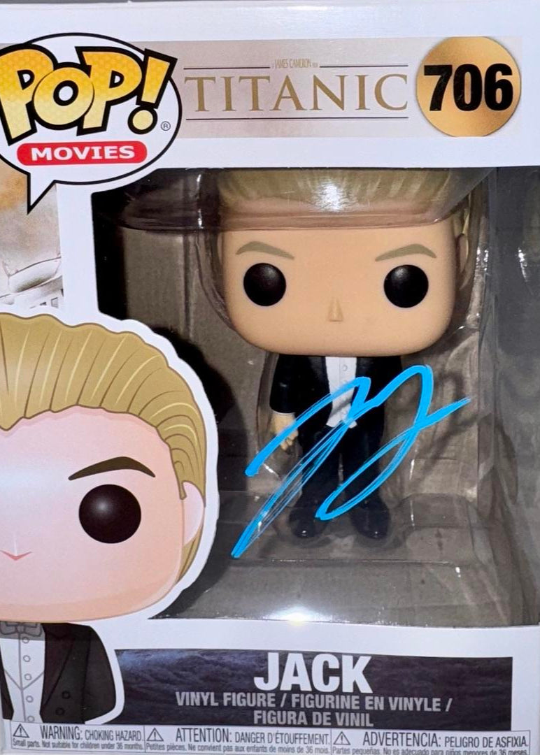 Leonardo DiCaprio Signed Funko Pop #706 "Jack" Titanic - Beckett COA #01 - full letter of authenticity